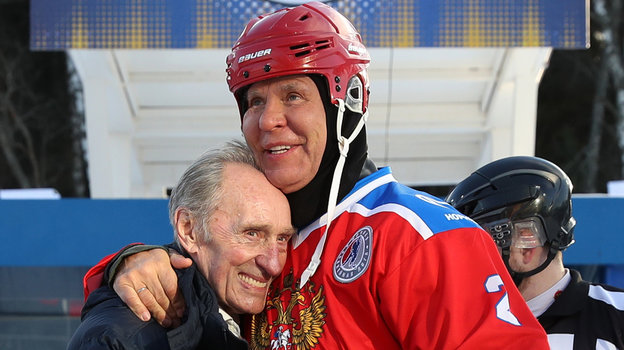 Марк Эпштейн и Вячеслав Фетисов. Сын Николая Эпштейна Марк и Вячеслав Фетисов.