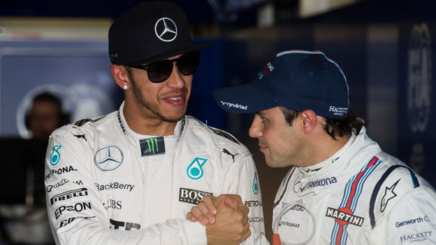 Льюис Хэмилтон и Фелипе Масса.