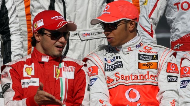Фелипе Масса и Льюис Хэмилтон.