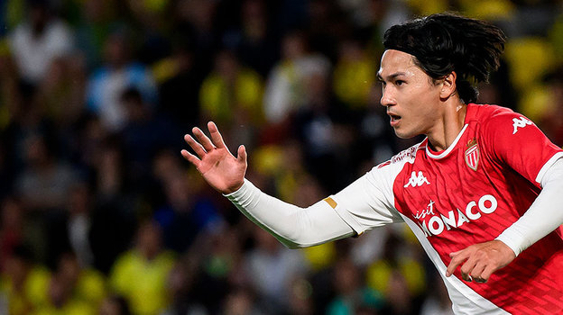 Такуми Минамино. Футболист «Монако» Такуми Минамино.