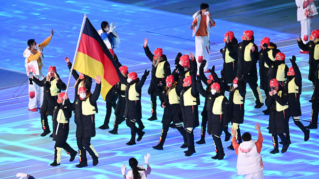 Немецкие спортсмены на Олимпиаде-22 в Пекине.