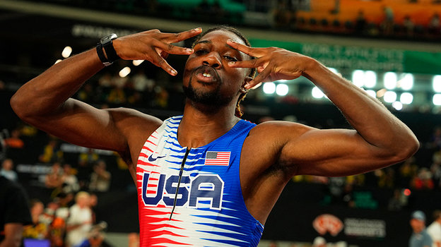 Ноа Лайлс. Легкоатлет Ноа Лайлс.