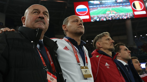 Станислав Черчесов и Мирослав Ромащенко.