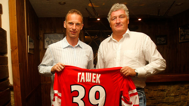 Доминик Гашек и Милош Ржига.