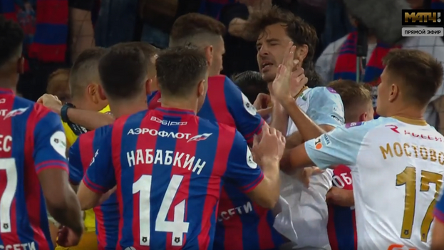 Потасовка в матче ЦСКА — «Зенит».