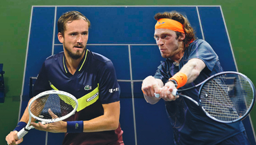 Даниил Медведев и Андрей Рублев.