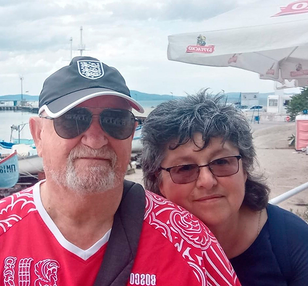 Борис Саксонов с женой Анной.