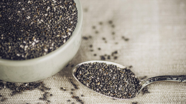 Кому полезны семена чиа. Семена чиа в миске и ложке