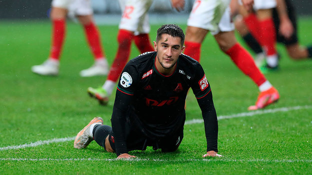 Константин Марадишвили. Футболист «Локомотива» Константин Марадишвили.