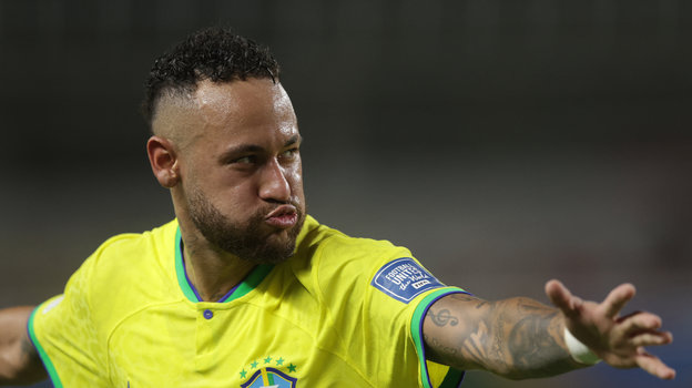 9 сентября. Бразилия — Боливия. Неймар празднует гол.