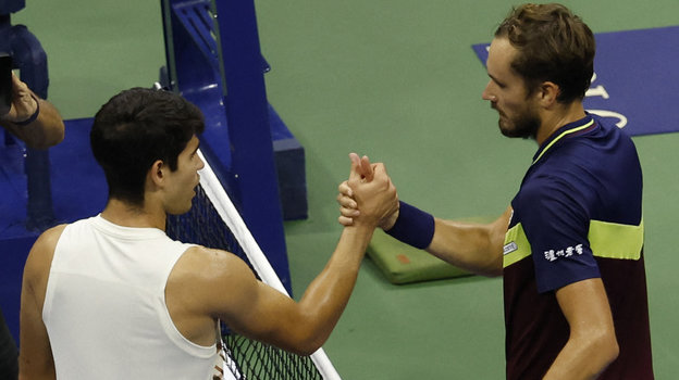 Карлос Алькарас и Даниил Медведев.