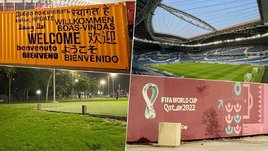 Кадры из Катара перед футбольным матчем с Россией