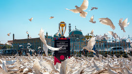 Трофей чемпионата мира по крикету-2023 в Афганистане