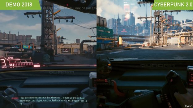 Сравнение версий Cyberpunk 2077.