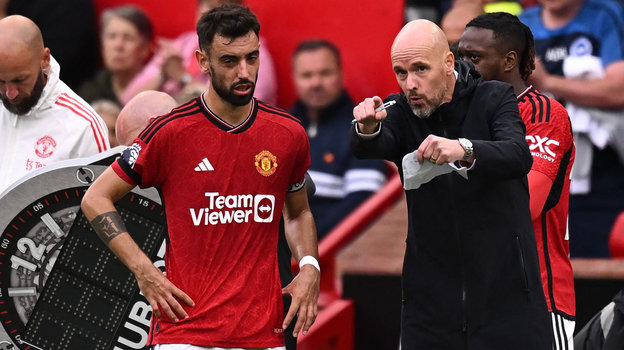 Бруну Фернандеш и Эрик тен Хаг. Бруну Фернандеш и Эрик тен Хаг