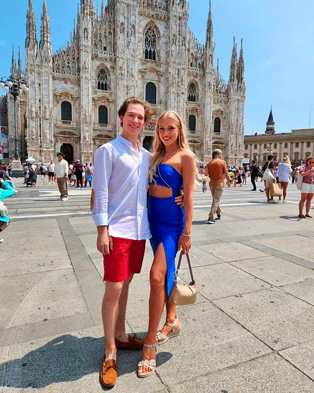 Дарио Чиризано и Дениса Цимлова.