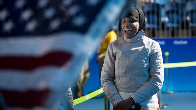 Фехтовальщица Ибтихадж Мухаммад.