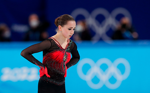 Камила Валиева на Олимпиаде в Токио.