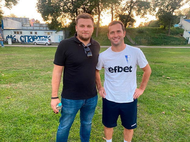 Президент «Спартака» Никола Симович и Александр Кержаков.