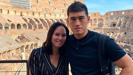 Дмитрий Бивол (справа) с бывшей женой Екатериной