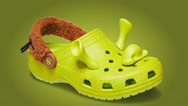 Неоново-зеленые кроксы Шрек