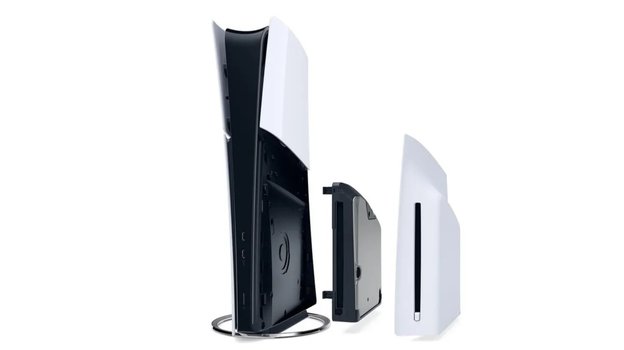 PS5 Slim без дисковода с возможностью его установить.