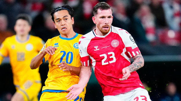 Рамазан Оразов и Пьер-Эмиль Хейбьерг. Футболисты Рамазан Оразов и Пьер-Эмиль Хейбьерг