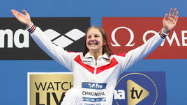 Пловчиха Евгения Чикунова.
