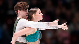 Фигуристы Василиса Кагановская и Валерий Ангелопол.