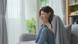 Девушка простудилась