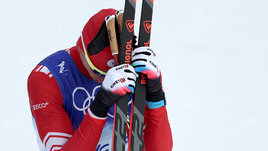 Лыжник Александр Большунов.