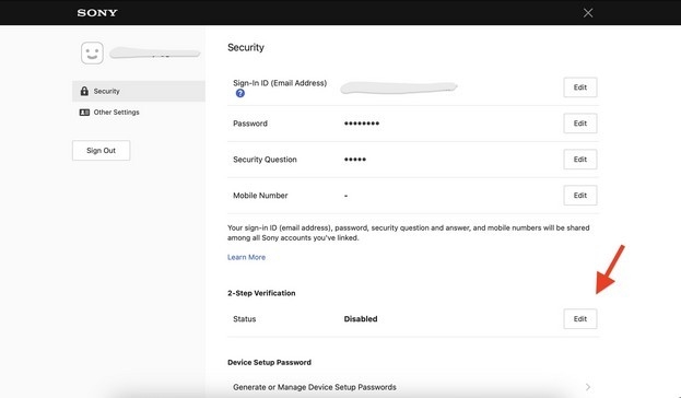 Идем в настройки «Security».