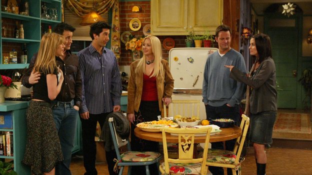 Съемки сериала «Друзья».