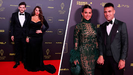 Красная дорожка «Золотого мяча»: Хвича показал жену, а подруга Лаутаро заинтриговала платьем