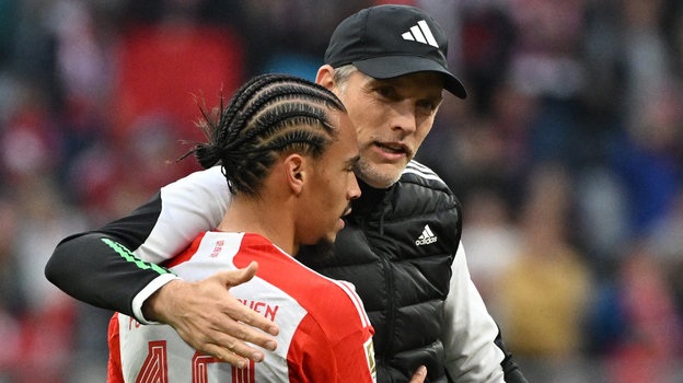 Лерой Сане и Томас Тухель. Лерой Сане и Томас Тухель