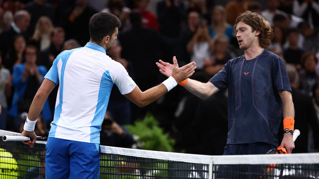 Новак Джокович и Андрей Рублев.