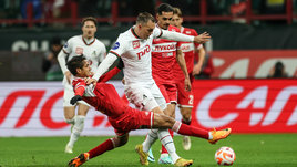 У «Спартака» — характер, у Дзюбы — гол. Красно-белые в меньшинстве добились ничьей с «Локо»