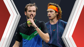 Теннисисты Даниил Медведев и Андрей Рублев