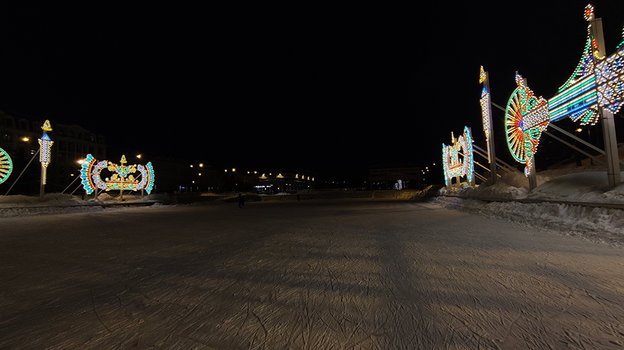 Каток на Черном озере.