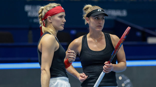 Эжени Бушар и Габриэла Дабровски. Теннисистки Эжени Бушар и Габриэла Дабровски