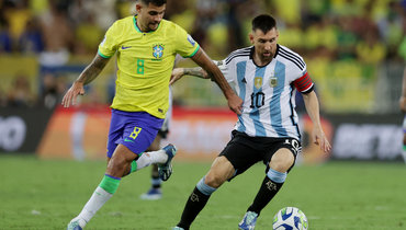 Бруну Гимарайнш и Лионель Месси.