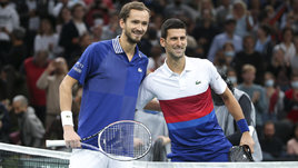 Даниил Медведев и Новак Джокович