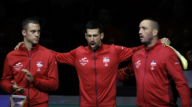 Новак Джокович в сборной Сербии.