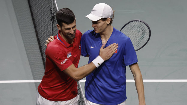 Новак Джокович и Янник Синнер.