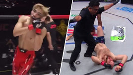 Издевки над избитым соперником и поражение россиянина в финале «Гран-при». 10 лучших нокаутов недели