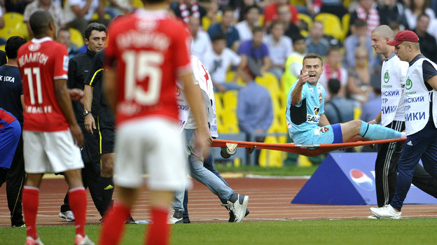 2011 год. Москва. «Спартак» — ЦСКА. Веллитон и Игорь Акинфеев.