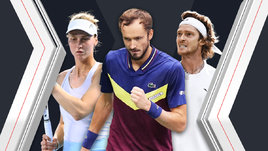 Людмила Самсонова, Даниил Медведев и Андрей Рублев