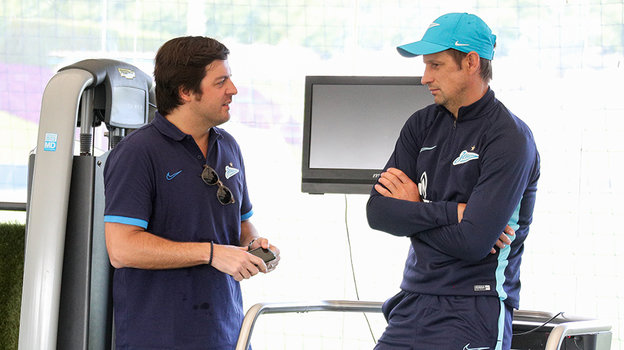 Хавьер Рибалта и Сергей Семак.