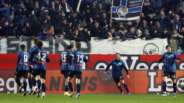 Радость футболистов «Аталанты».