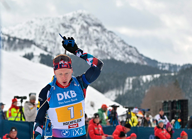 Йоханнес Бе. Биатлонист Йоханнес Бе.